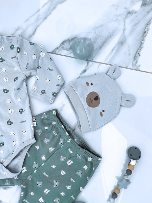 2-piece hat set for children "Lācītis"
